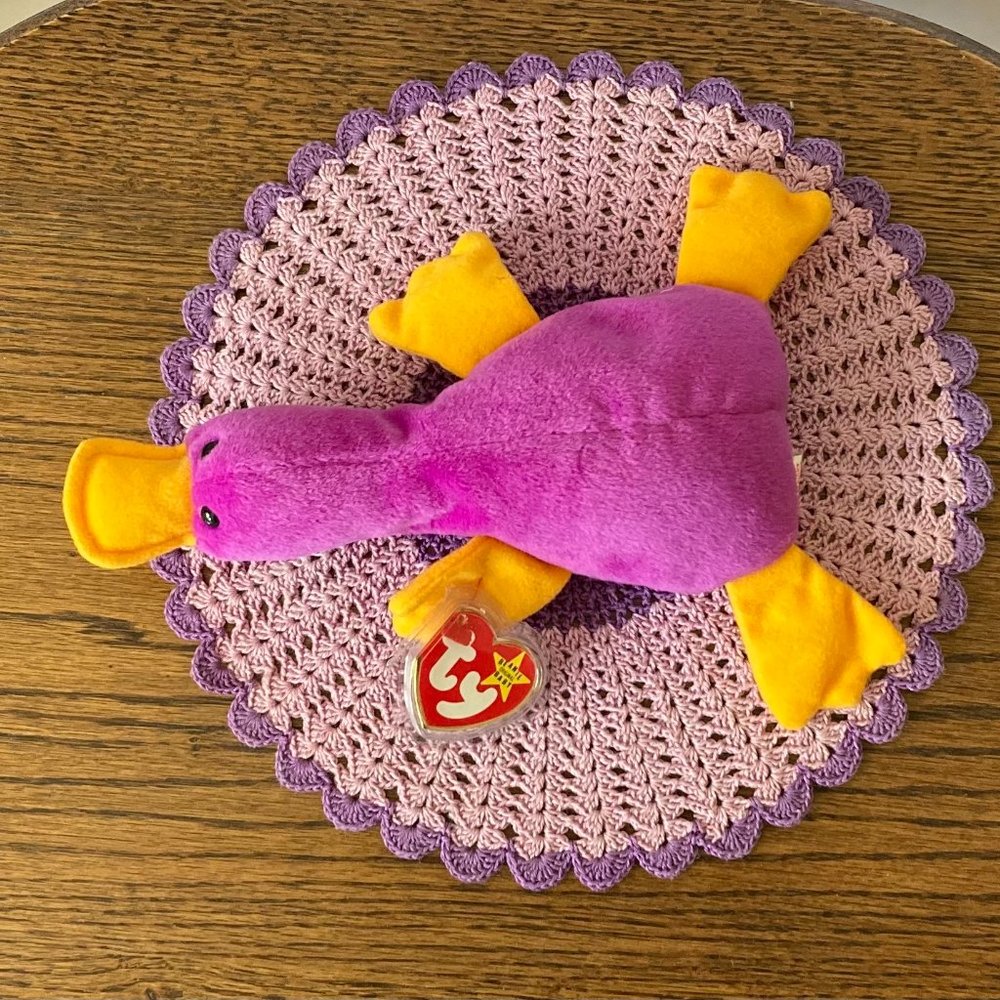 orignial, rare 1993 Patti , platypus Ty Beanie Babies 90s